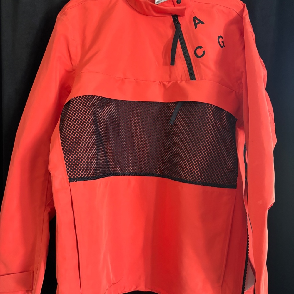 Nike × Nike ACG Nike Nikelab ACG Pullover Shell Jacket Team Orange